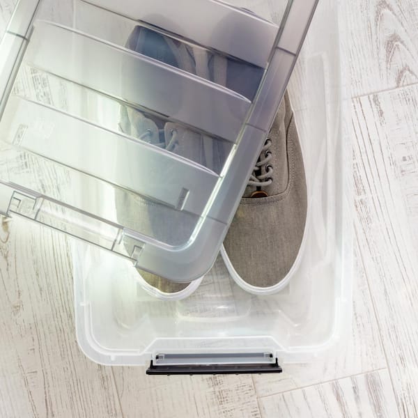 unbrand 12 Pack Plastic Clear Storage Box Organizer Small Storage Containers 12pcs