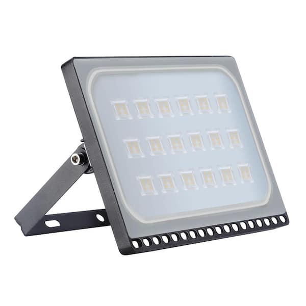 TYCOLIT 100-Watt 120-Degree Black 6th Generation Outdoor LED Ultra-Thin Flood Light
