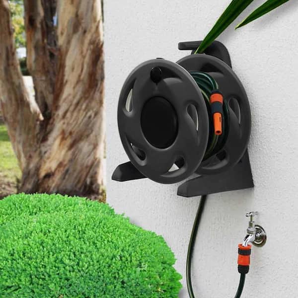 Freestanding and Wall Mounted Hose Reel 42048 - The Home Depot