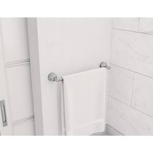 Allura 24 in. Wall-Mounted Towel Bar in Polished Chrome