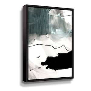 Black & white strokes 5' by Iris Lehnhardt Framed Canvas Wall Art