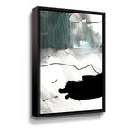 ArtWall 'Black & white strokes 5' by Iris Lehnhardt Framed Canvas Wall ...