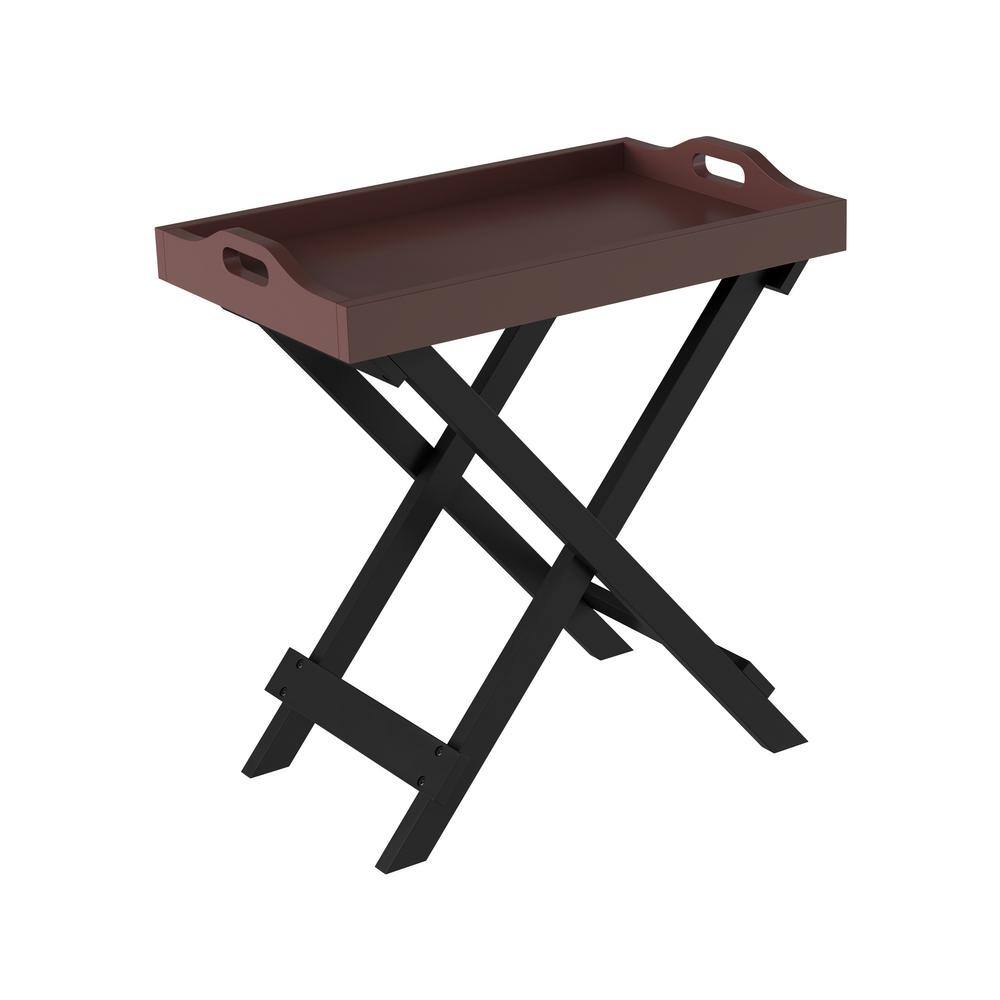 ADF Mobile Snack Table Cherry Finish 