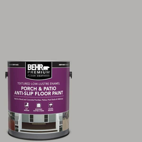 1 gal. #BXC-25 Colonnade Gray Textured Low-Lustre Enamel Interior/Exterior Porch and Patio Anti-Slip Floor Paint