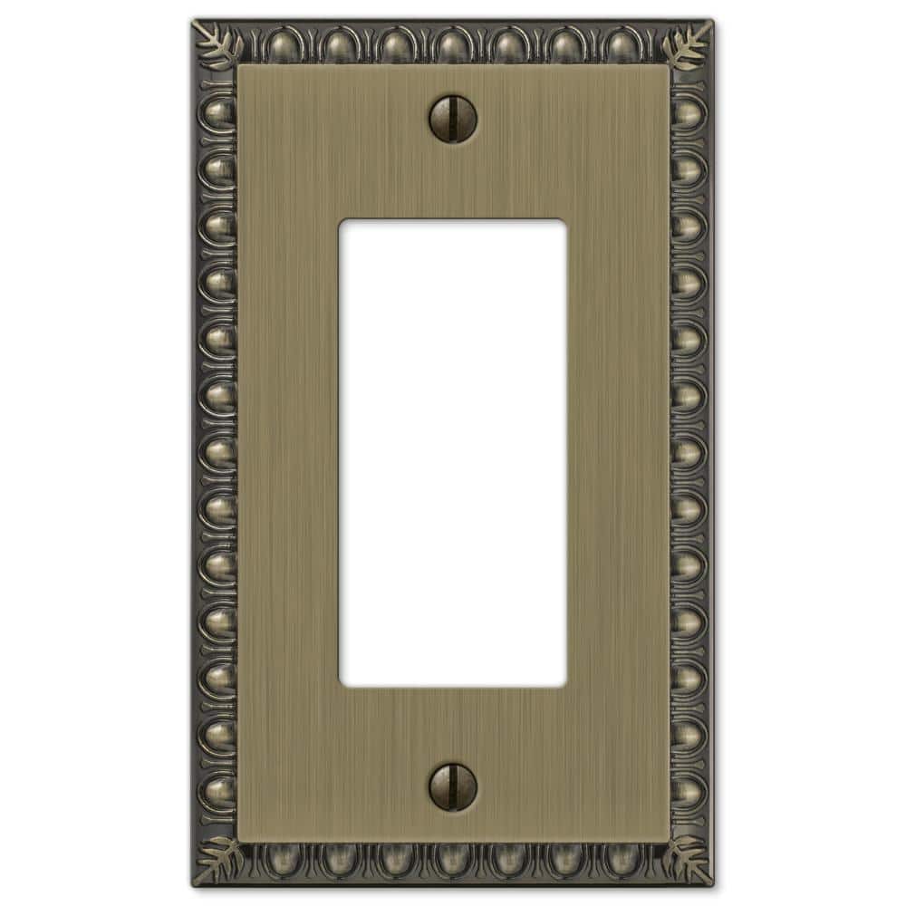 Antiquity 1 Gang Rocker Metal Wall Plate - Brushed Brass price history on PriceWatchPro