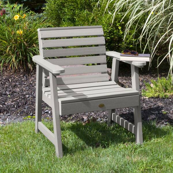 Highwood Weatherly Harbor Gray Recycled Plastic Outdoor Garden Chair