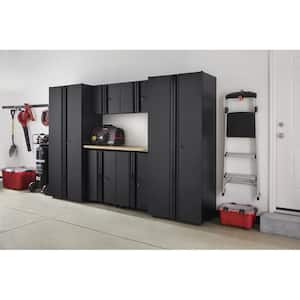 7-Piece Regular Duty Welded Steel Garage Storage System in Black (109 in. W x 75 in. H x 19 in. D)