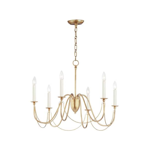 Maxim Lighting Plumette 6-Light Gold Chandelier