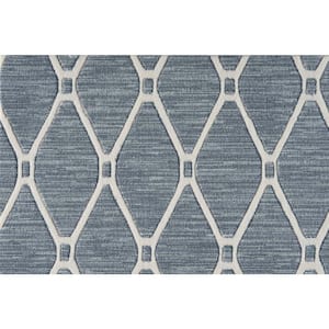 Sublime Defense - Marina - Blue 13.2 ft. 35.39 oz. Polyester Pattern Installed Carpet