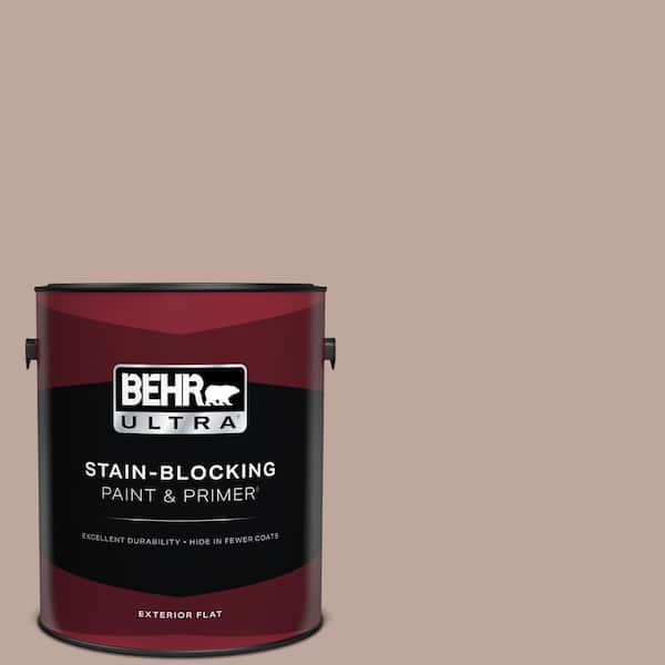 BEHR ULTRA 1 gal. #PWL-88 Heavenly Cocoa Flat Exterior Paint & Primer