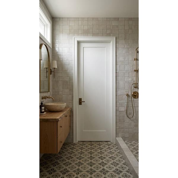 Krosswood Doors 28 in. x 80 in. 1-Panel Shaker Solid Hybrid Core