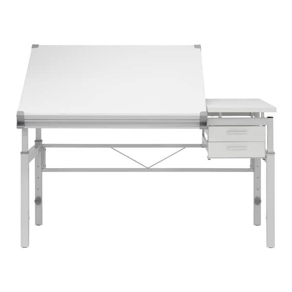 Studio Designs TriFlex Standing Height Adjustable Drawing Table - Charcoal Black White