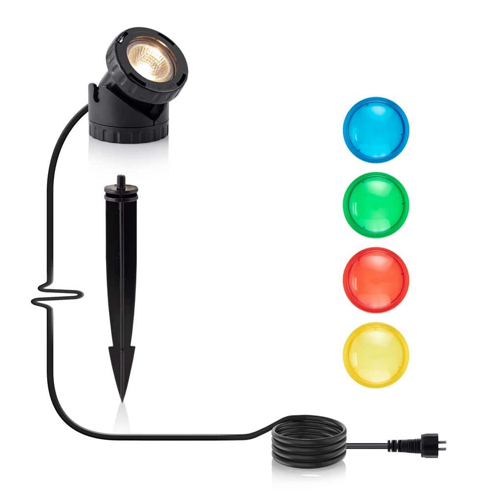 Power Beam Indoor/Outdoor 10-Watt Halogen Light with Garden Stake