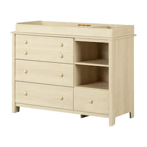 Little Smileys Bleached Oak 47.25 in. Changing table