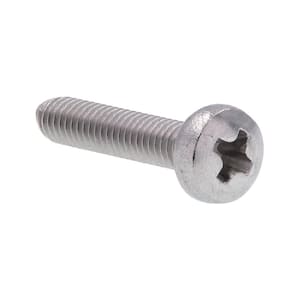 M2.5-0.45 x 12 mm Grade A2-70 Stainless Steel Phillips Drive Pan Head Metric Machine Screws (10-Pack)