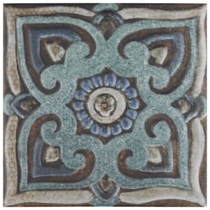 Mandala Decor Mix 7-7/8 in. x 7-7/8 in. Ceramic Wall Tile (11.0 sq. ft./Case)