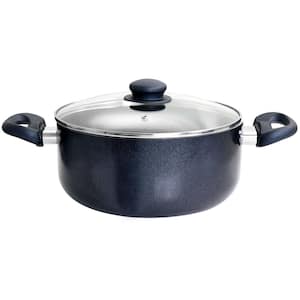 Anetta 5 qt. Nonstick Aluminum Dutch Oven with Lid in Navy Blue