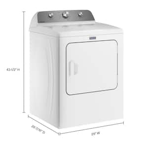 7.0 cu. ft. Vented Gas Dryer in White