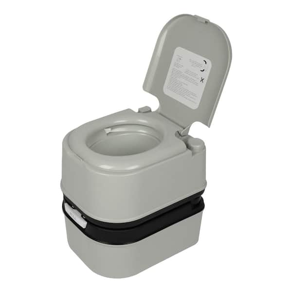 Karl home 20 L Portable Removable Flush Toilet with Double Outlet
