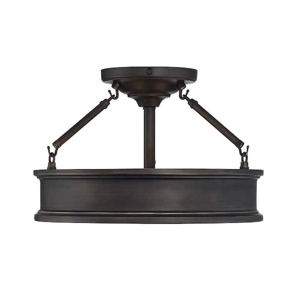 Home Decorators Collection Grafton 3-Light Hallmark Bronze Semi