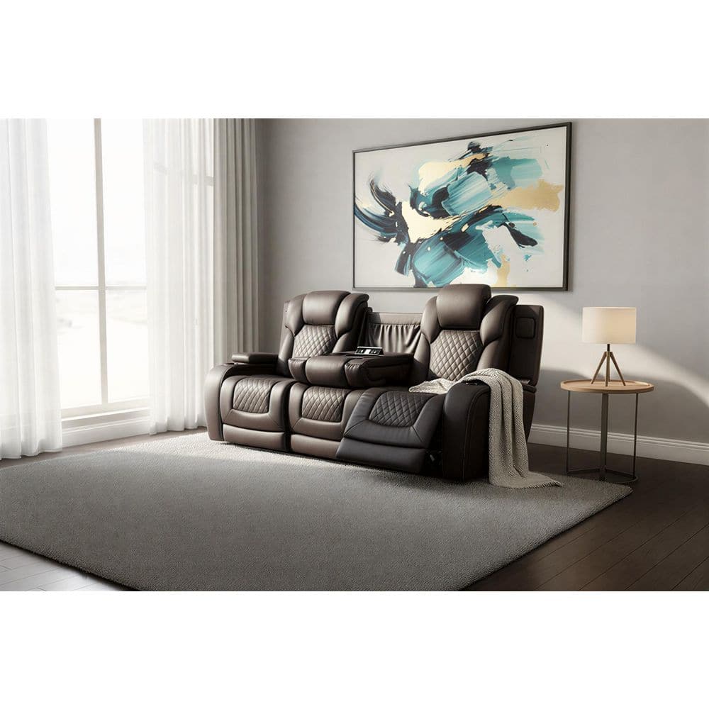 Acme Furniture Fern 86 in. Pillow Top Arm Microfiber Rectangle