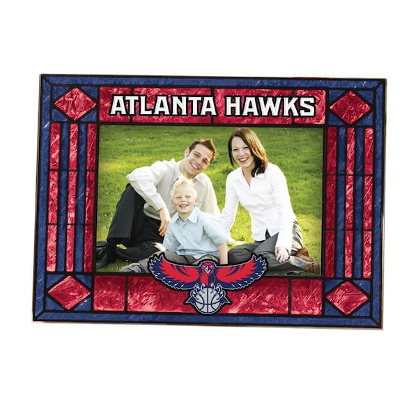 The Memory Company NBA 4 in x 6 in. Gloss Multicolor Horizontal Art Glass Hawks Picture Frame