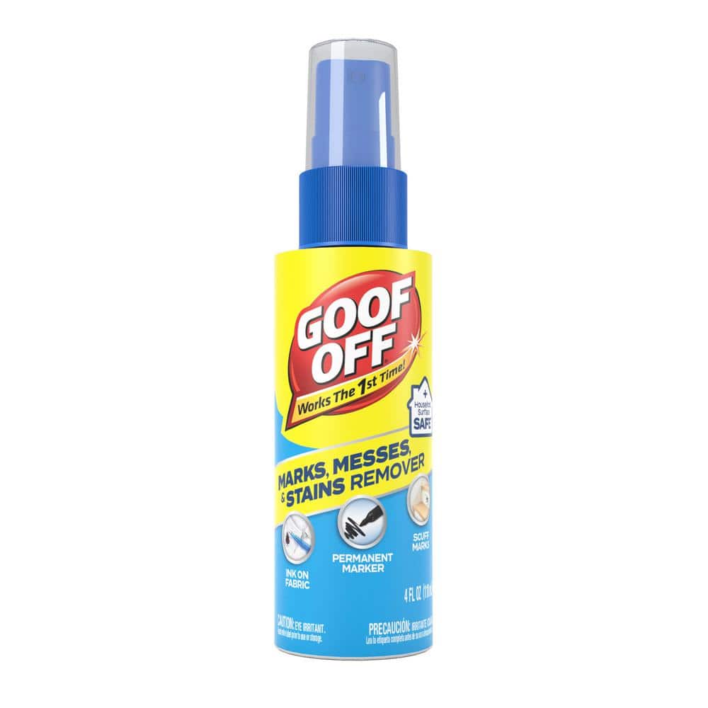 Goof Off 4 fl. oz. Marks, Messes and Stains Remover Spray FG705 - The Home  Depot