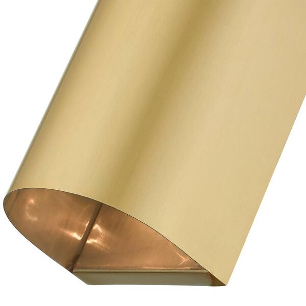 Livex Lighting 1-Light Bond Satin Gold Dark Sky Outdoor Hardwired