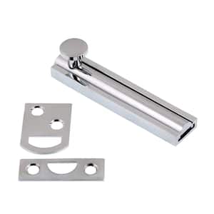 3 in. Solid Brass Polished Chrome Surface Bolt