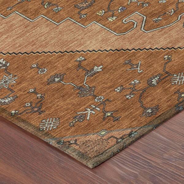 Chantille Machine Washable Indoor/Outdoor Abstract ACN2472 Paprika 2 ft. x 3 ft. Accent Rug