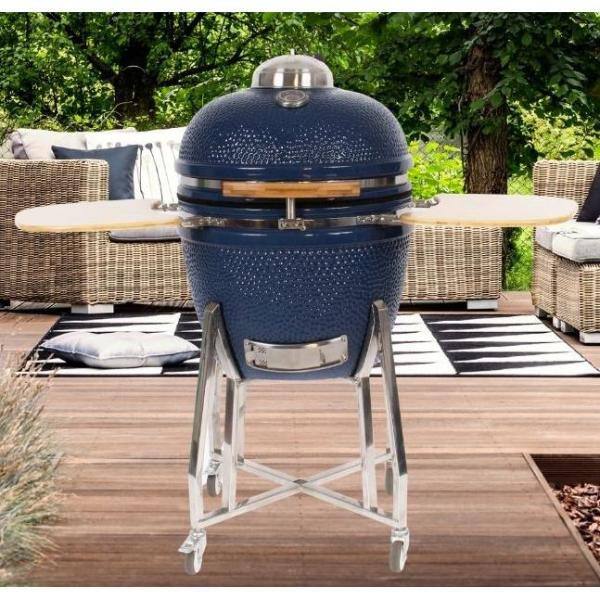 Lifesmart Charcoal Pizza Oven - Blue - SCS-CPO21BLU : BBQGuys