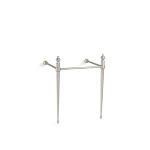 Memoirs Console Table Legs in Vibrant Brushed Nickel