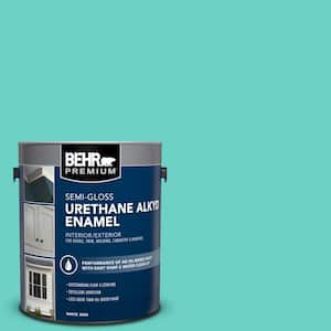 1 gal. #AE-38 Water Pool Urethane Alkyd Semi-Gloss Enamel Interior/Exterior Paint