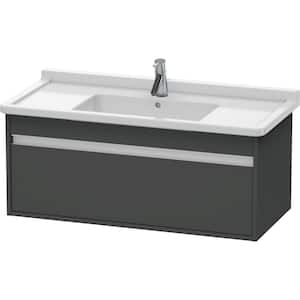Ketho 17.88 in. W x 39.38 in. D x 16.13 in. H Bath Vanity Cabinet without Top in Graphite