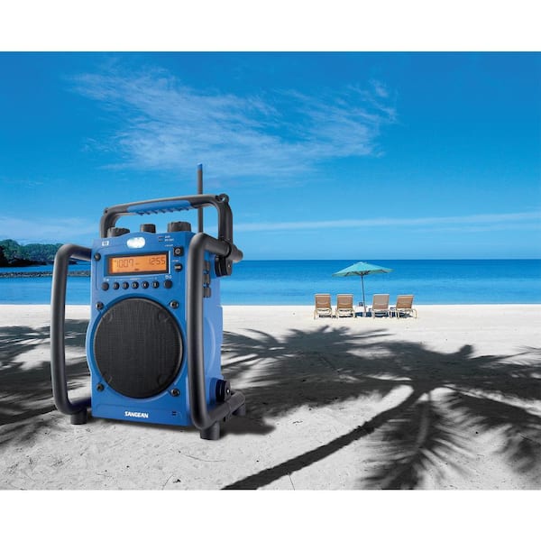 AM/FM Ultra Rugged Digital Tuning Radio in Blue