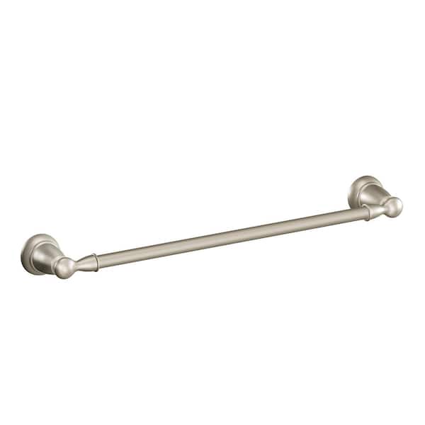 Banbury 24 in. Towel Bar in Brushed Nickel (2-Pack Combo)