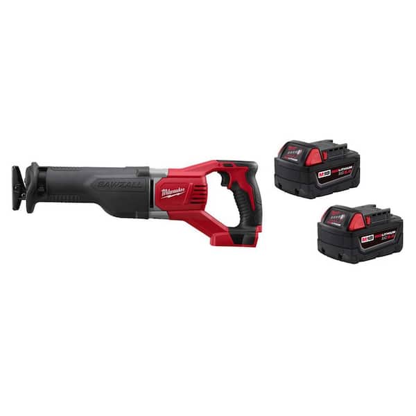 M18 18V Lithium-Ion Cordless SAWZALL Reciprocating Saw w/ (2) M18 5.0 Ah Batteries