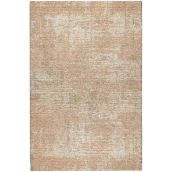 Dream Shag Premium Machine Washable Abstract ADS839 Coral 8 ft. x 10 ft. Area Rug
