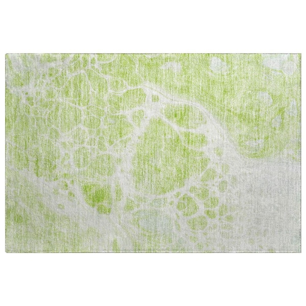 Dream Shag Premium Machine Washable Abstract ADS682 Navy 8 ft. x 10 ft. Area Rug