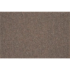 Four Square - Driftwood - Brown 13.2 ft. 56 oz. Wool Berber Installed Carpet