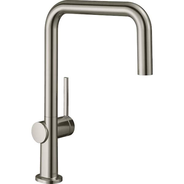 Hansgrohe Talis N  Single-Handle Kitchen Faucet with QuickClean in Stainless Steel Optic