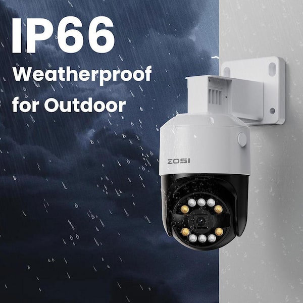 ZOSI 4K UHD 8-Channel 2TB POE NVR Security System with 4-Wired 8MP