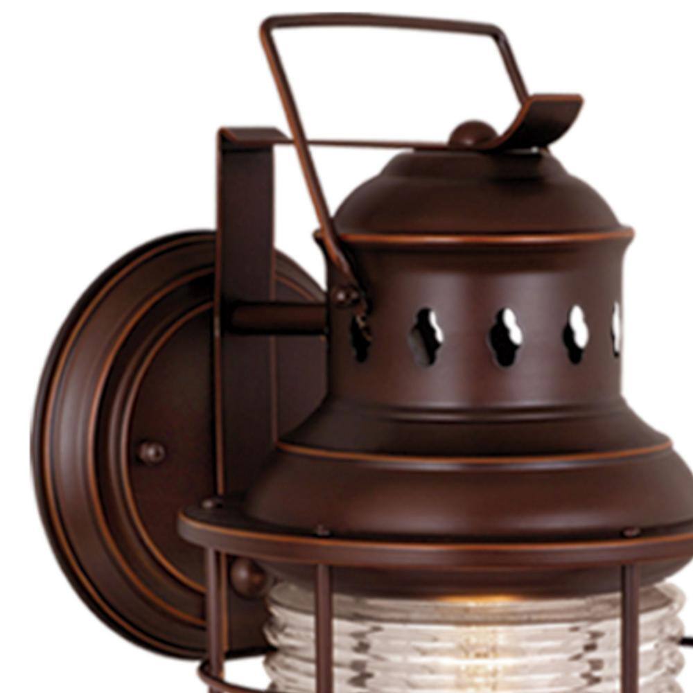 Hyannis 18" Traditional Nautical Bronze Sconce with Clear Glass