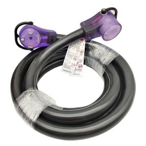 15 ft. STW 6/3 Plus 8/1 UL Listed Heavy-Duty RV/Generator NEMA 14-60 ExtensionCord 14-60P Male Plug to 14-60R Receptacle