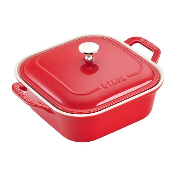 staub 4-Piece Ceramic Casserole Dish Set in Cherry 40508-646 - The