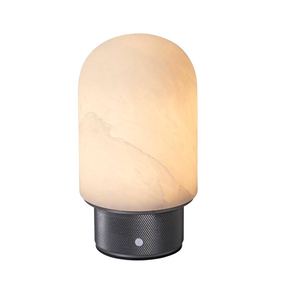 Natural Spanish Alabaster Cordless Rechargeable Dome Table Lamp with 3-Level Dimmable Flicker-Free LED Bedside Lamp price history on PriceWatchPro