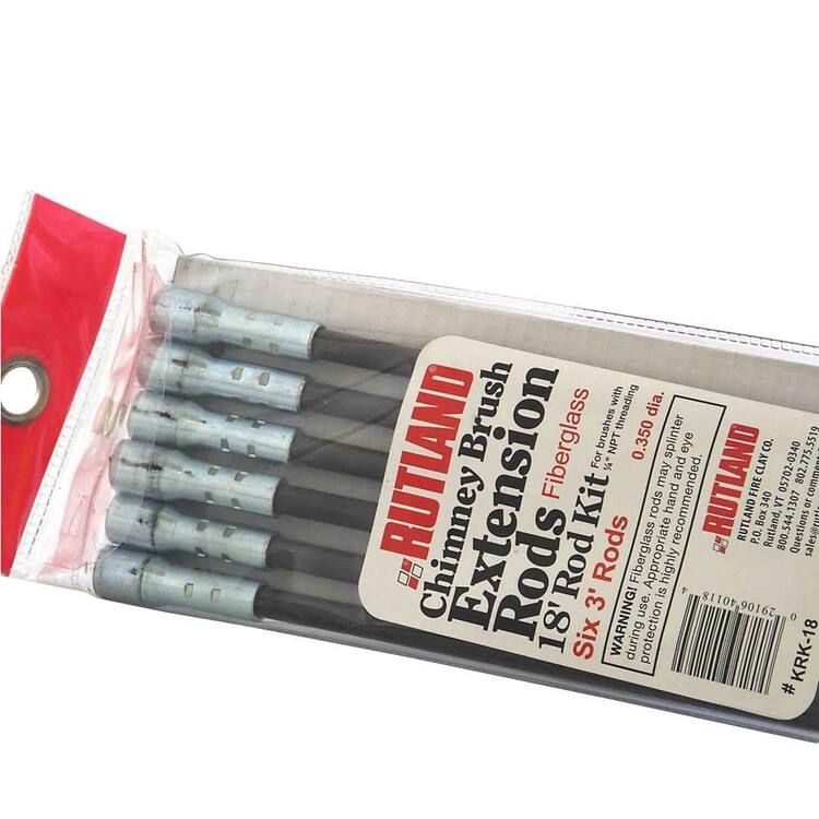 Rutland 18 ft. Chimney Brush Extension Rod Kit