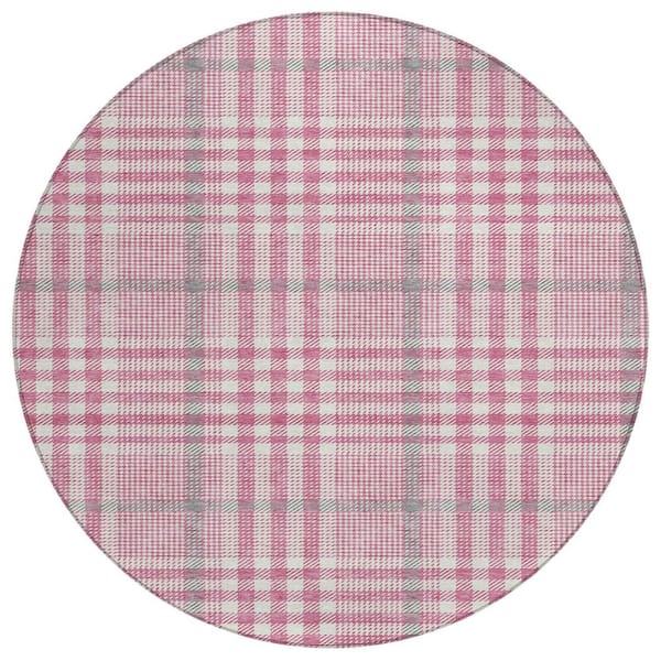 Addison Rugs Chantille Machine Washable Indoor/Outdoor Abstract ACN1054 Blush 8 ft. x 8 ft. Area Rug
