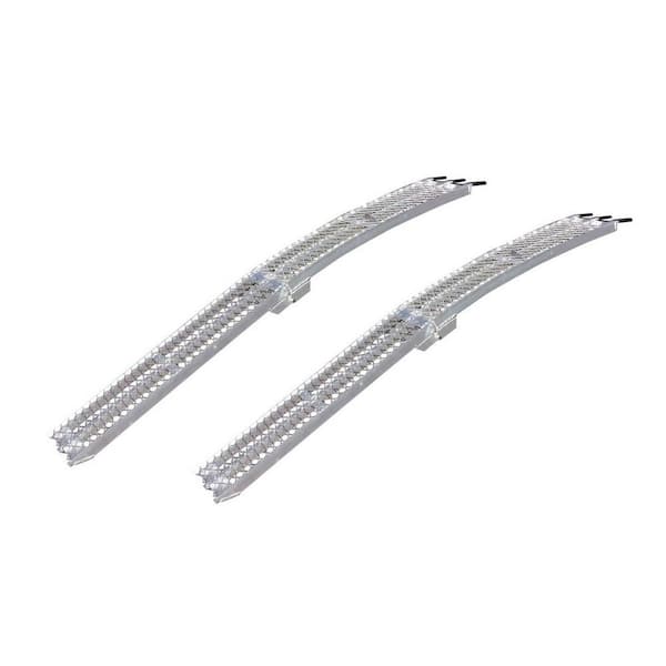 YuTrax TX106 Single Aluminum Truck Bed Folding Arch XL Loading Ramp (2-Pack)