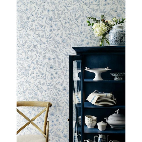 45 sq. ft. Aviary Peel and Stick Wallpaper